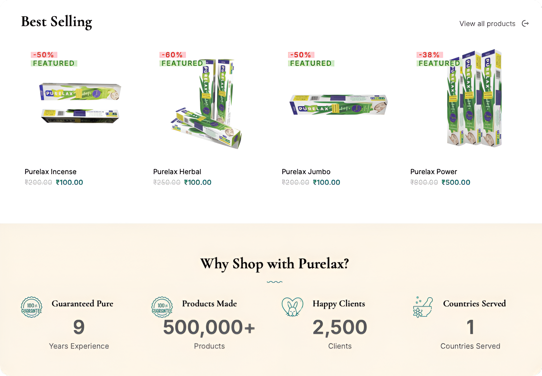 Purelax – Health & Wellness E-Commerce Platform by Pristine Orbit